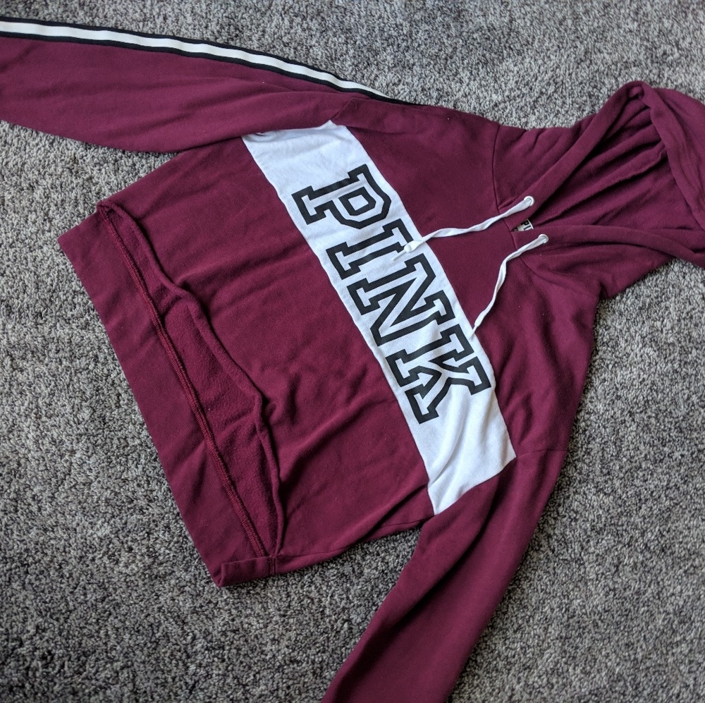 Victoria Secret Pink cropped sweatshirt
